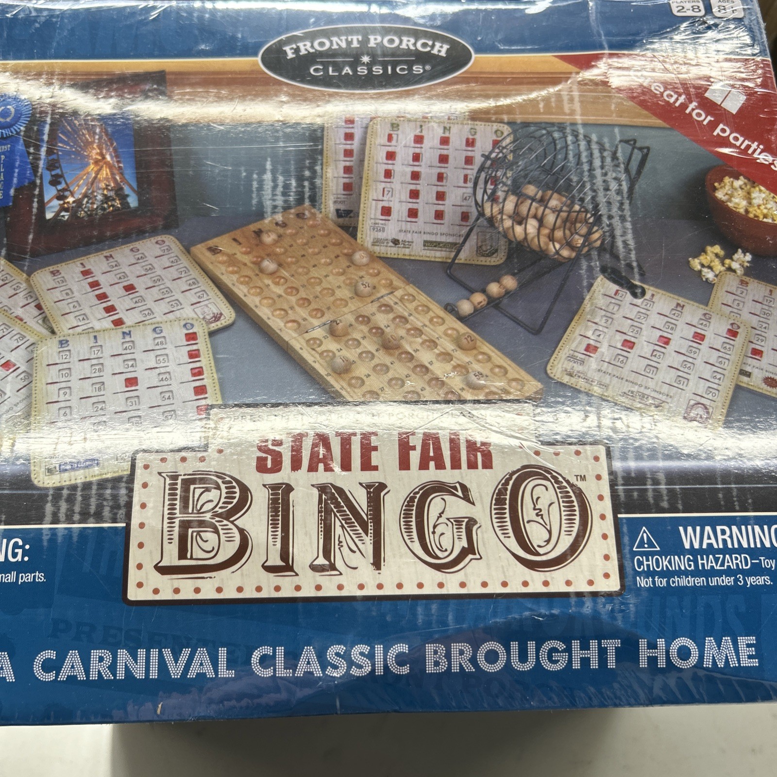 Front Porch Classics Deluxe State Fair Bingo Family Game New Sealed