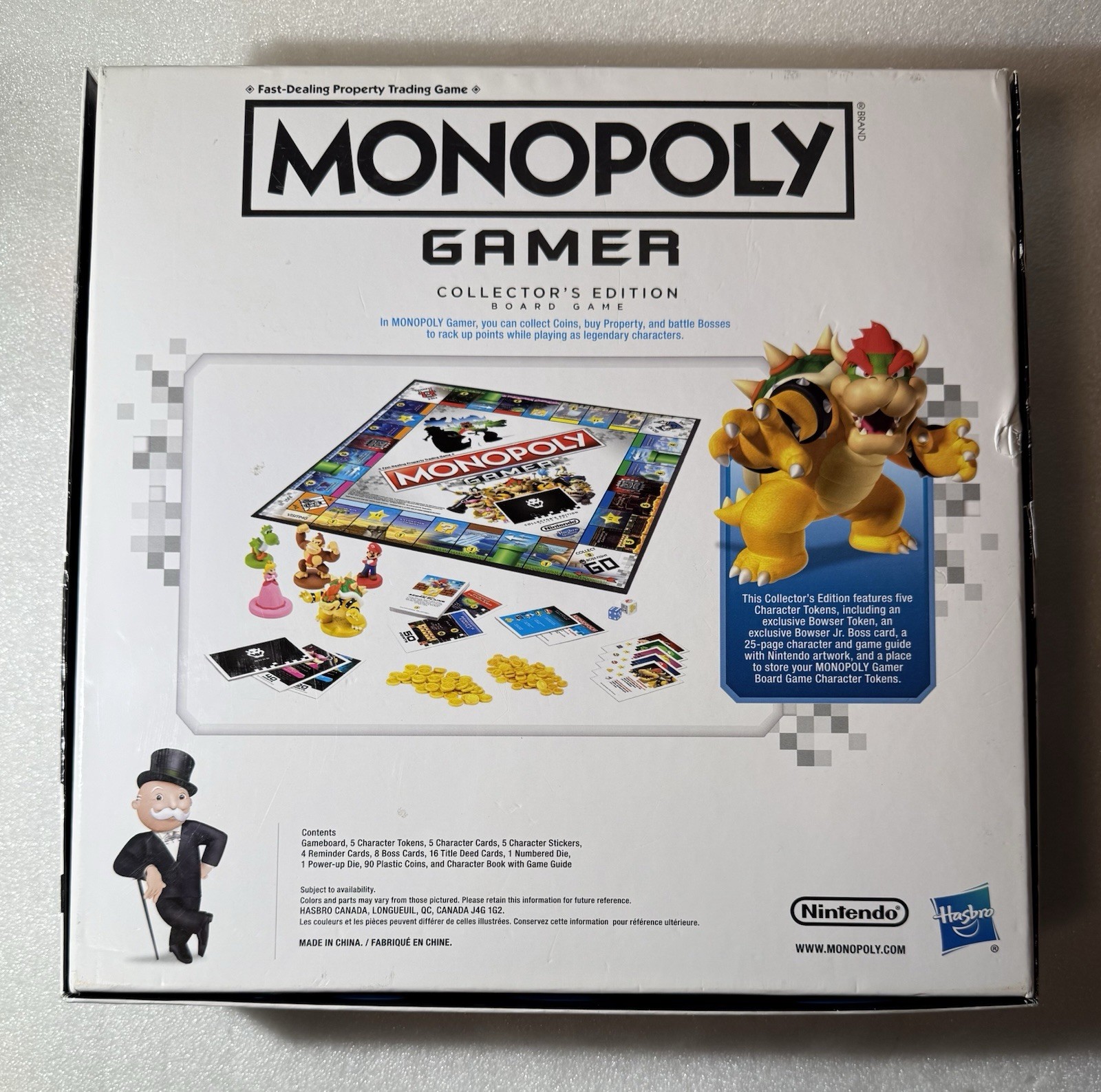 Mario Bros Nintendo Monopoly Gamer Collector’s Edition Board Game Toad Included