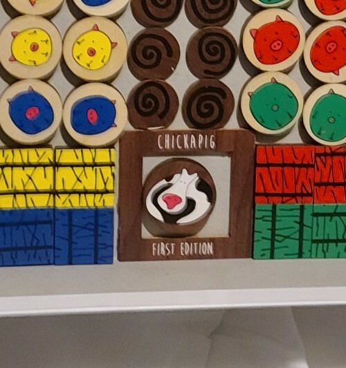 Chickapig 1st Edition A Farm To Table Board Game Wood Pieces Complete Excellent