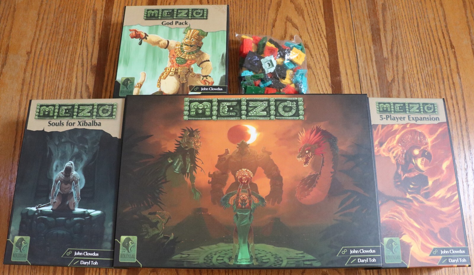 Mezo Board Game Kickstarter Edition w/ All Expansions and Add-Ons Devoted Pledge