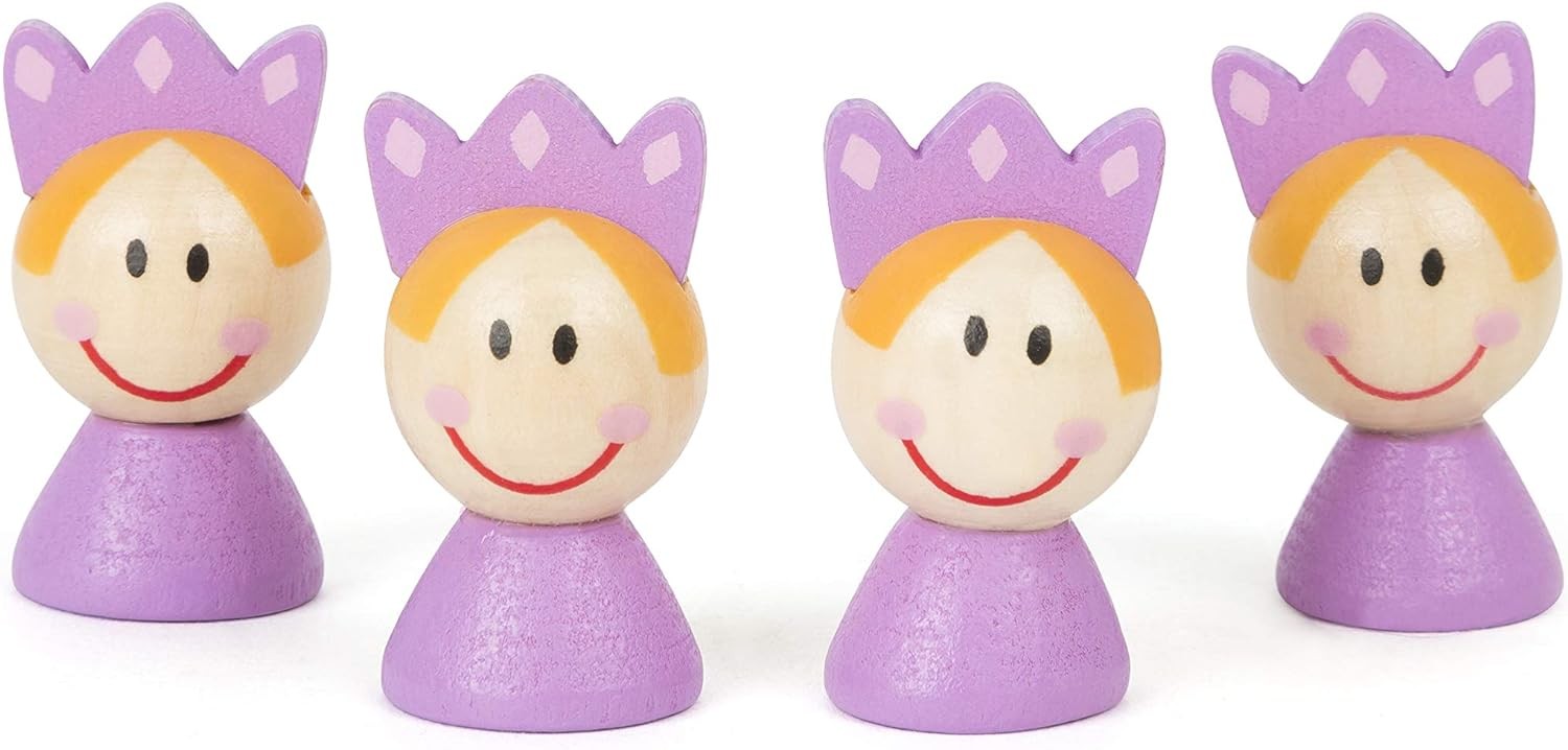 Small Foot 11105 Ludo Princesses, made of FSC 100% certified wood, with practica