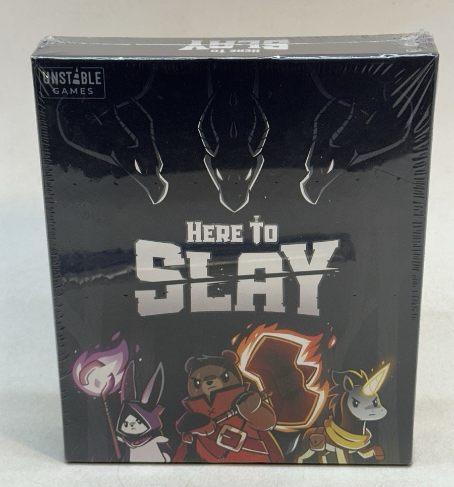 Unstable Games Here To Slay Base Game Adventure Dice Rolling Card Game Sealed