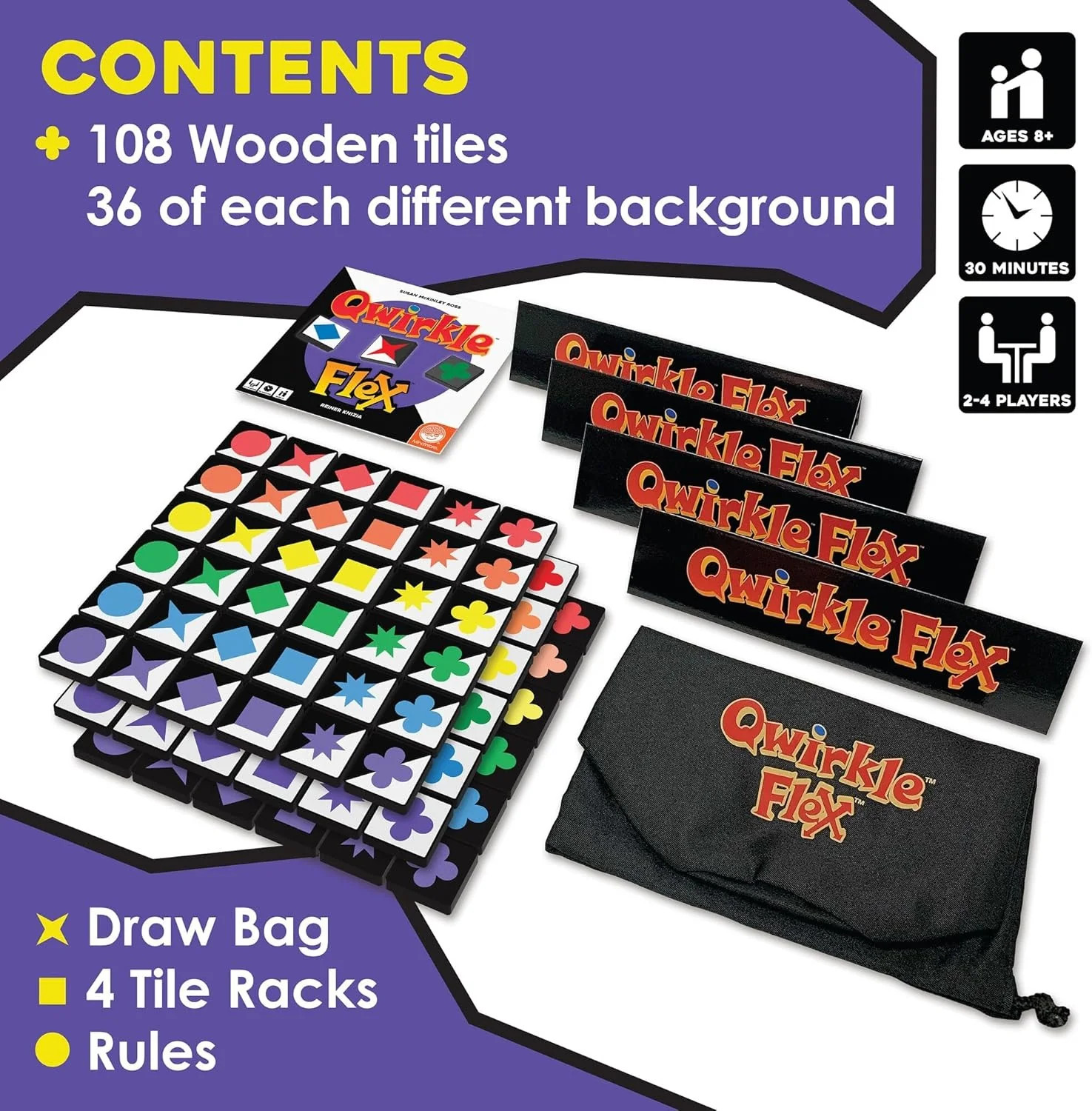 Qwirkle Flex [Board Game, 2-4 Players]