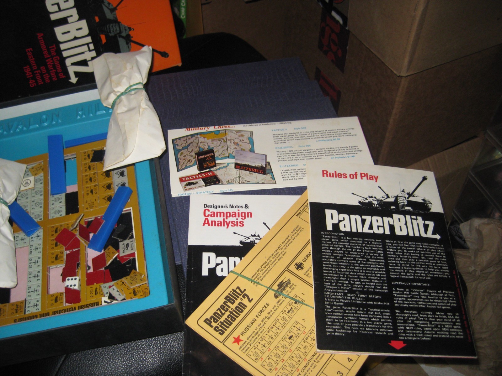 Panzerblitz The Game of Armored Warfare on the Eastern Front 1941-45-Avalon Hill