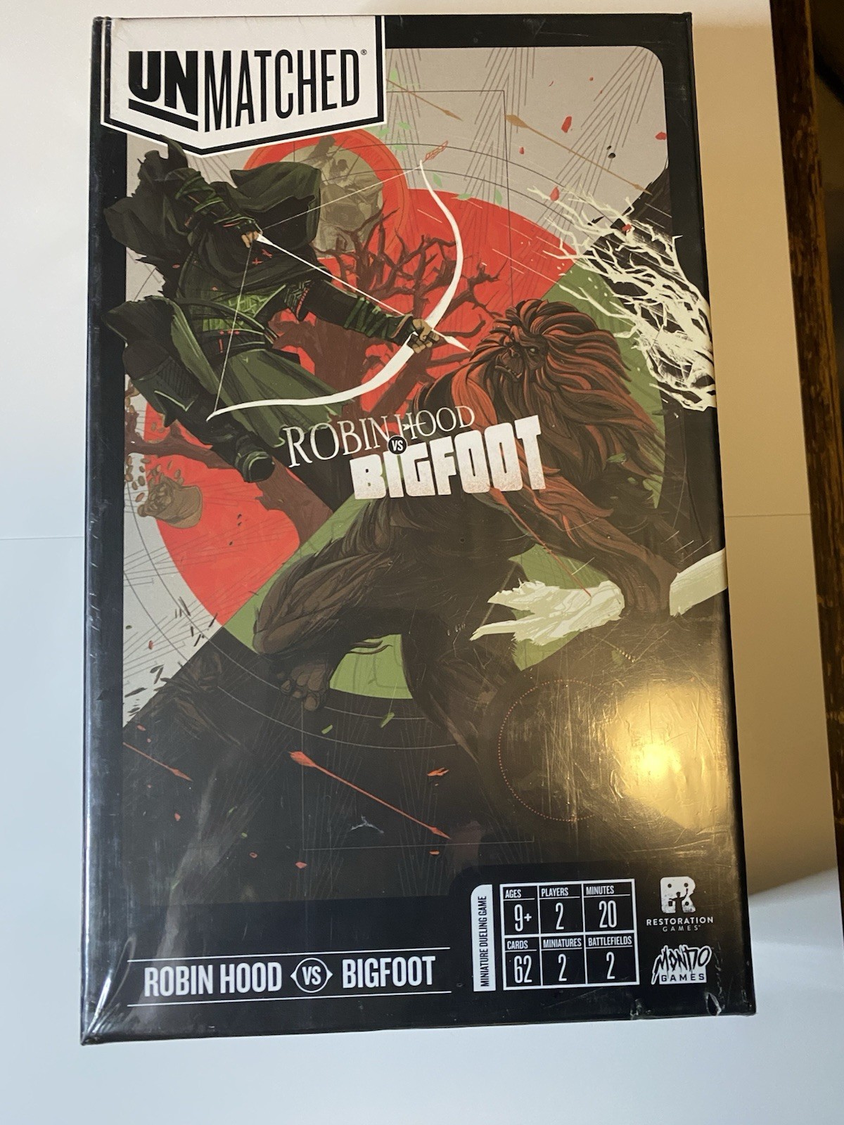 Unmatched: Robin Hood vs Bigfoot • Restoration / Mondo Games • Factory Sealed