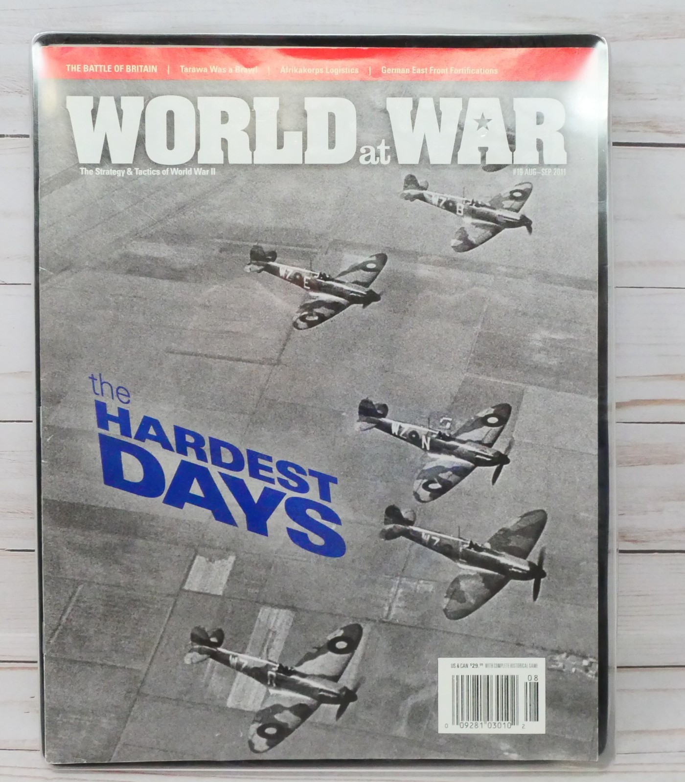 World at War Magazine 19, The Hardest Day, Solitaire Game, Complete-Punched