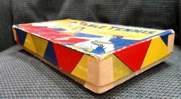 vintage TABLE TENNIS GAME gold medal TRANSOGRAM CO Japan rules england net balls
