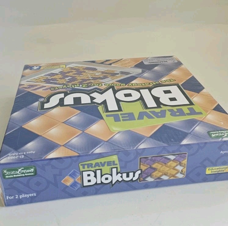 Travel Blokus Strategy Game 2-Player Compact Edition New Factory Sealed Mattel