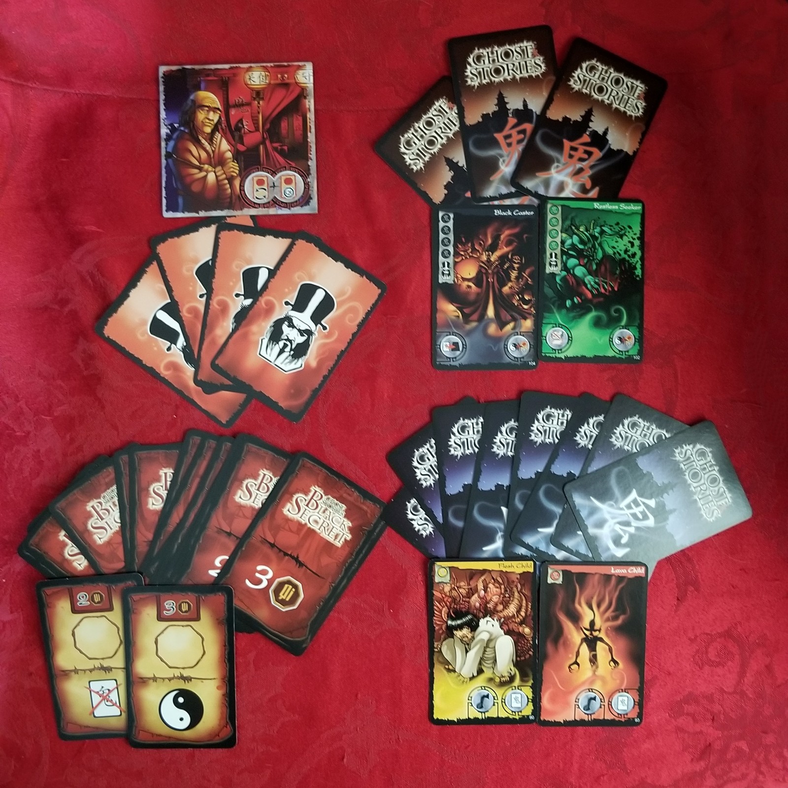 Ghost Stories Black Secret Expansion, 100% Complete, Mint Condition, RARE OOP