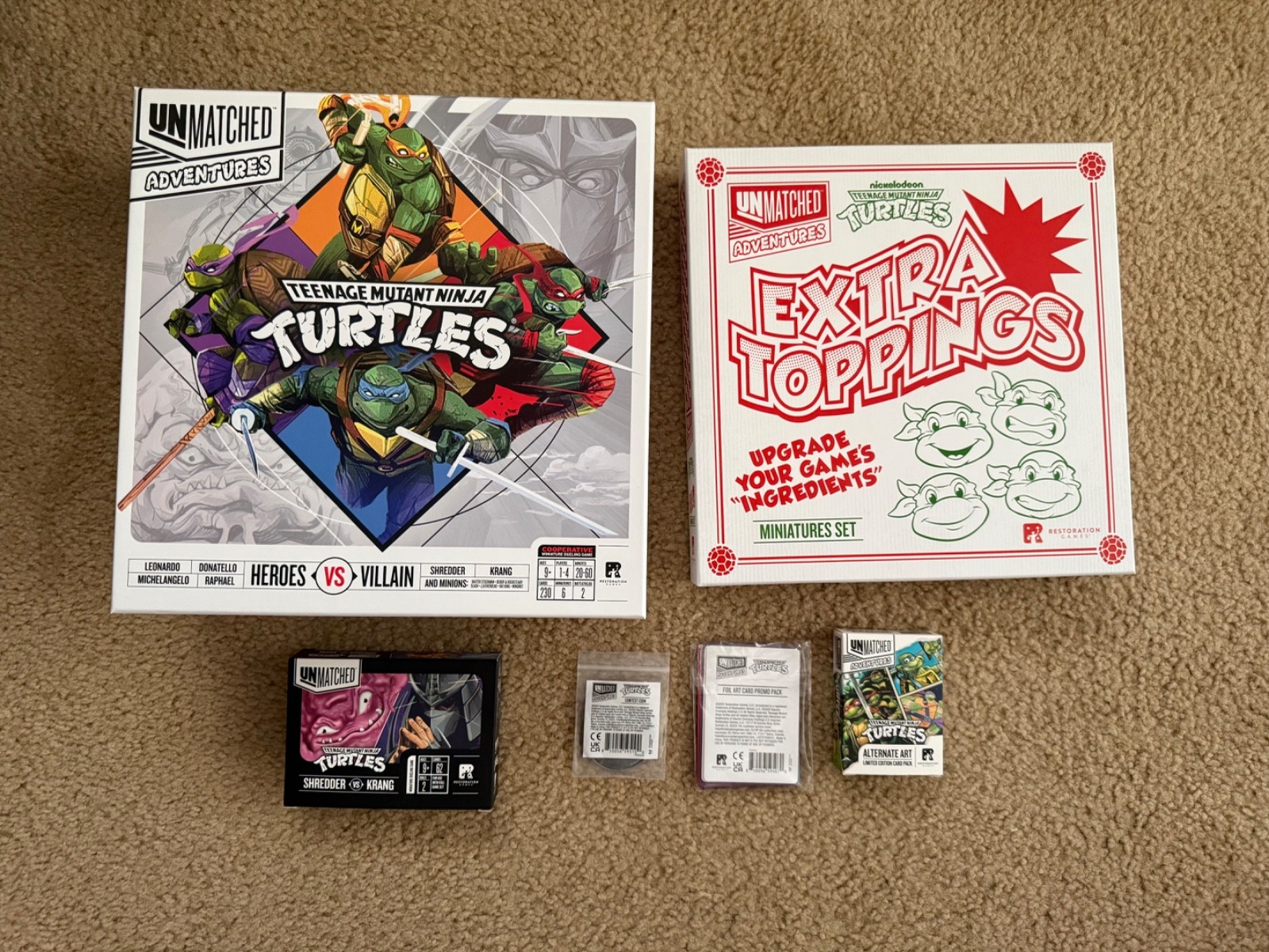 Unmatched Adventures: Teenage Mutant Ninja Turtles – Kickstarter Bundle