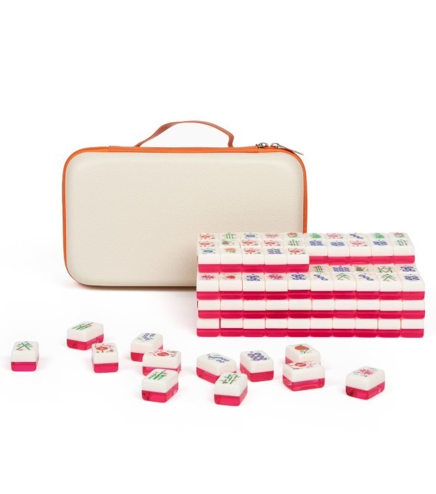 Maison Lude Cirquejong Mahjong Tiles 160 Tiles with Carrying Case Blooming!