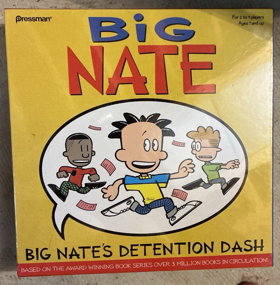 Pressman Big Nate’s Detention Dash Board Game, 2-4 Players, Ages 7+ Comics