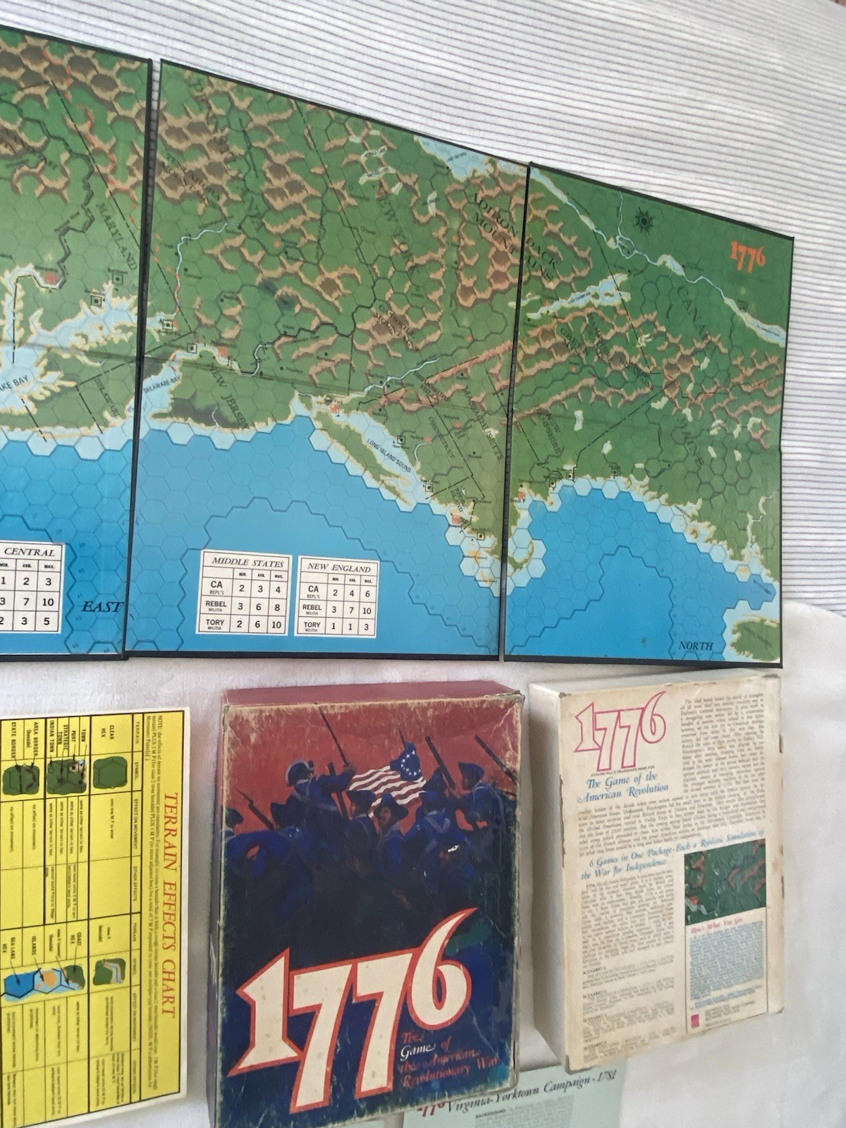 Vintage 1776 Board Game by Avalon Hill Bookshelf Game 1974 Complete