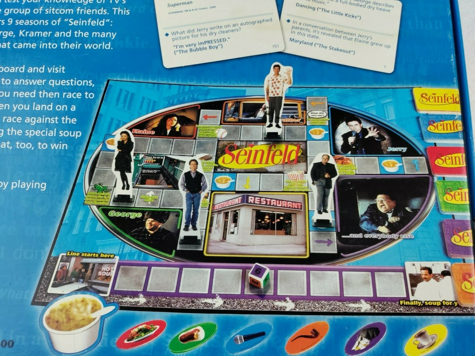 Incomplete Seinfeld Trivia Game #5300 Pressman 2009 Adult 2-4 Player Open Box