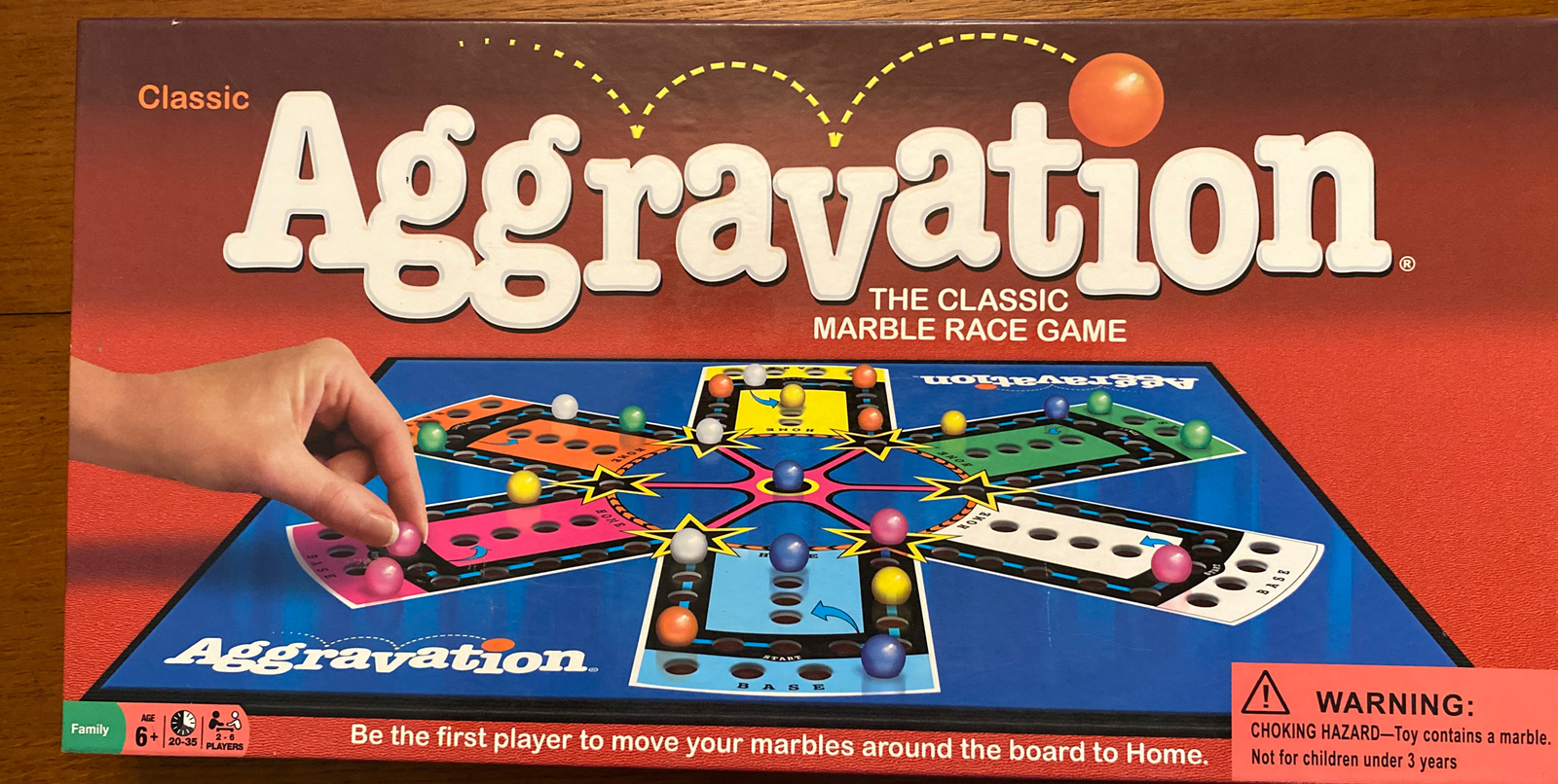 Aggravation Classic Board Game by Winning Moves #1180 Preowned Complete