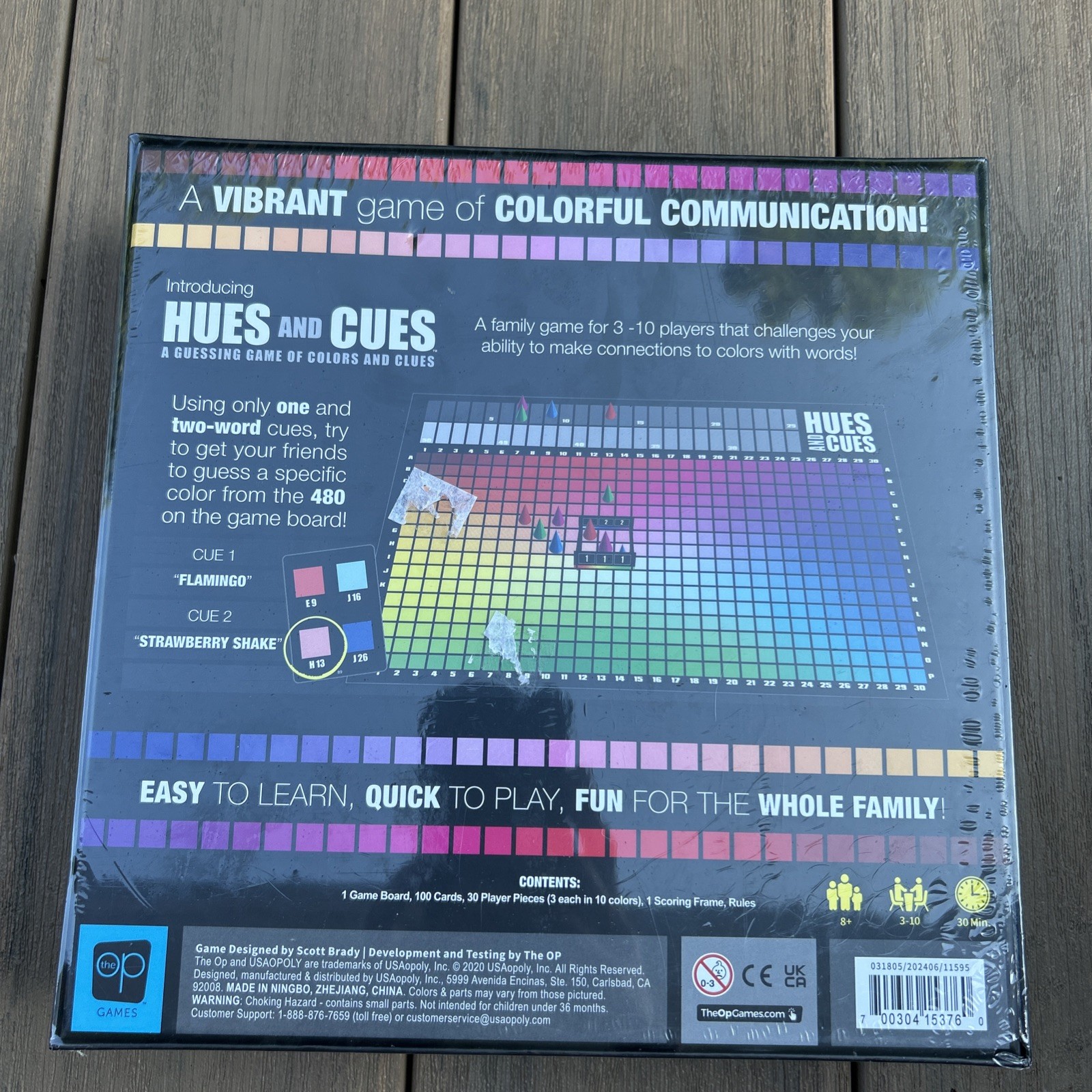 NIB-Sealed! Hues And Cues Viral Board Game A Guessing Game Of Colors & Clues