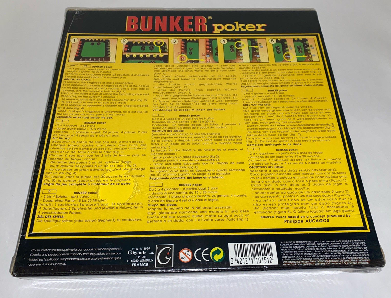 BUNKER POKER ~ New in Box ~ Gigamic