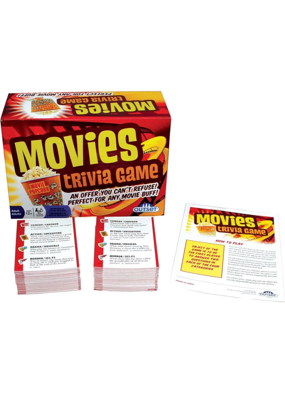 Brand New Sealed Outset Media Boardgame Movies Trivia Game