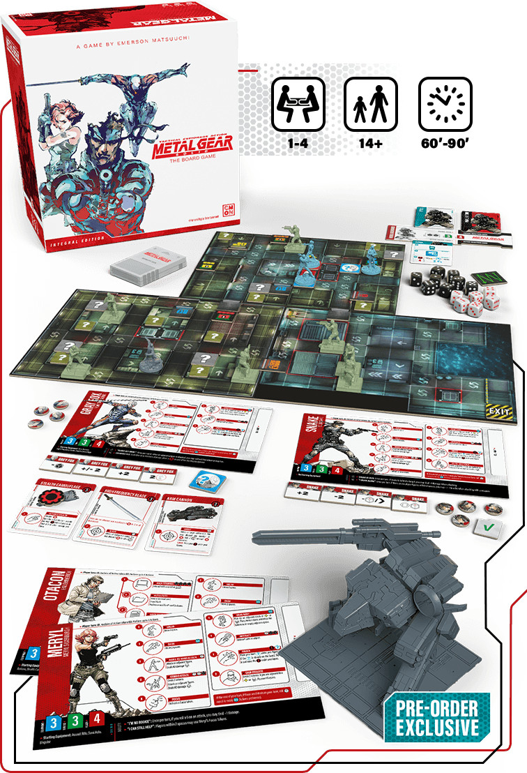 🔥 Metal Gear Solid: Integral Edition Board game: Kickstarter North American NEW