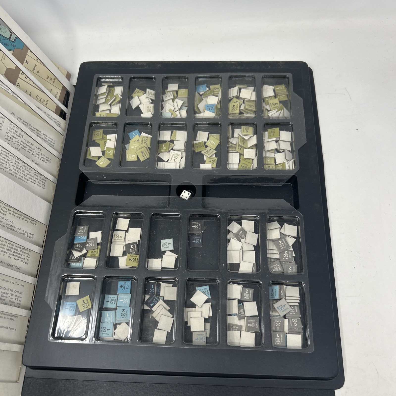 SPI World War II European Theater of Operations Historical Punched Copy Tray