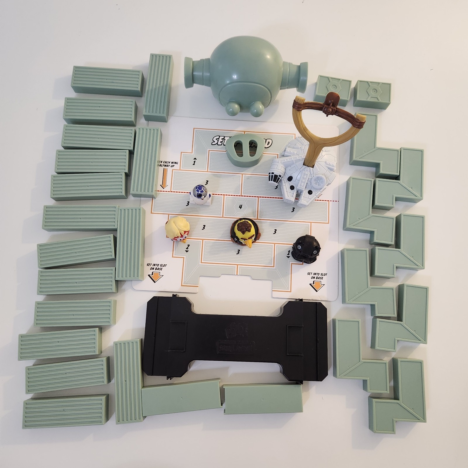Angry Birds Star Wars Jenga TIE FIGHTER Game 2013 COMPLETE