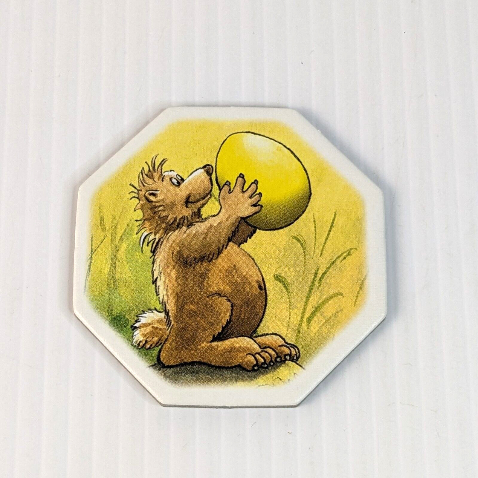 1 Zoch Gulo Gulo Board Game Gulo Yellow Octagonal Tile Parts Pieces Replacement