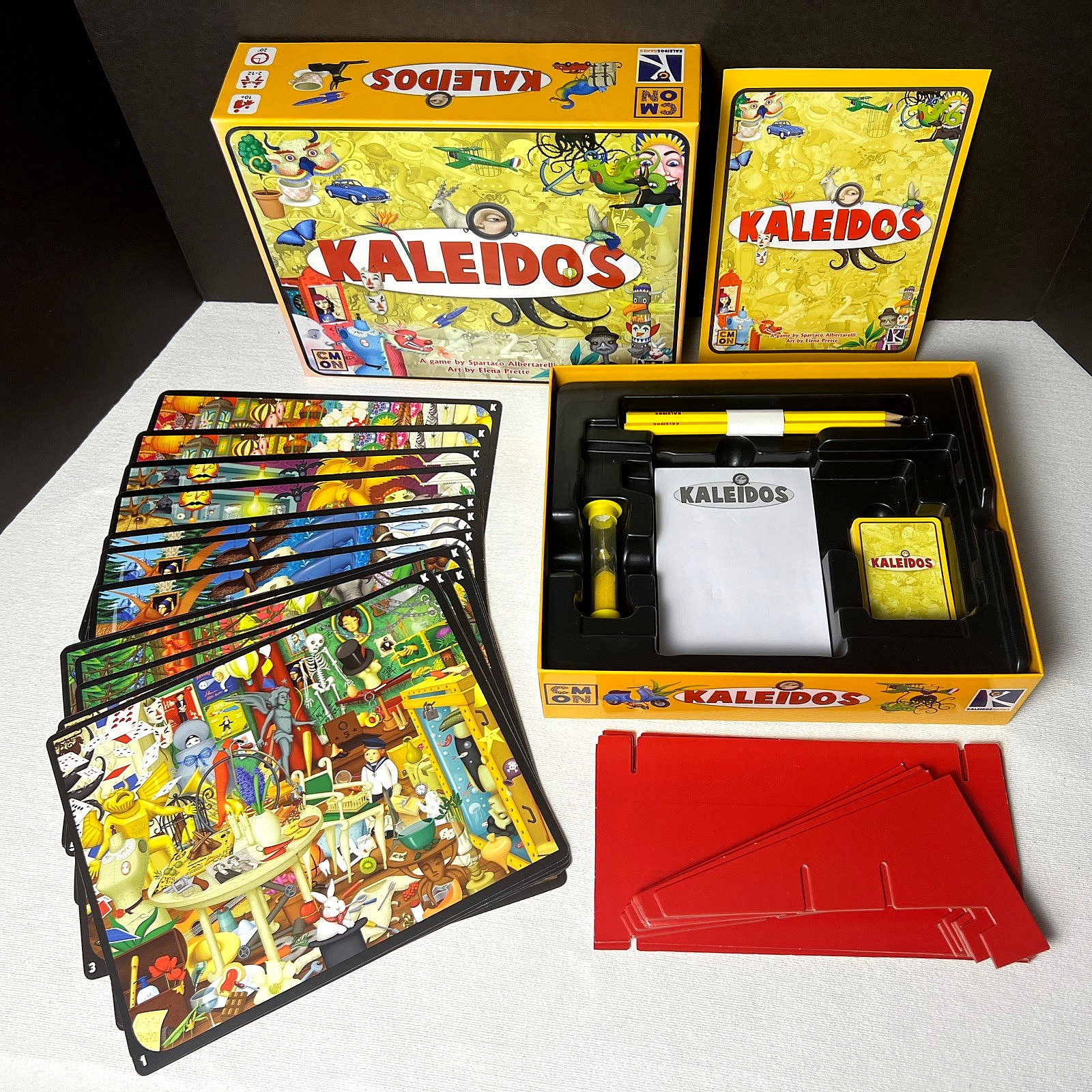 KALEIDOS: Italian Party Board Game 2016 by CMON, Art by Elena Prette, Ages 10+