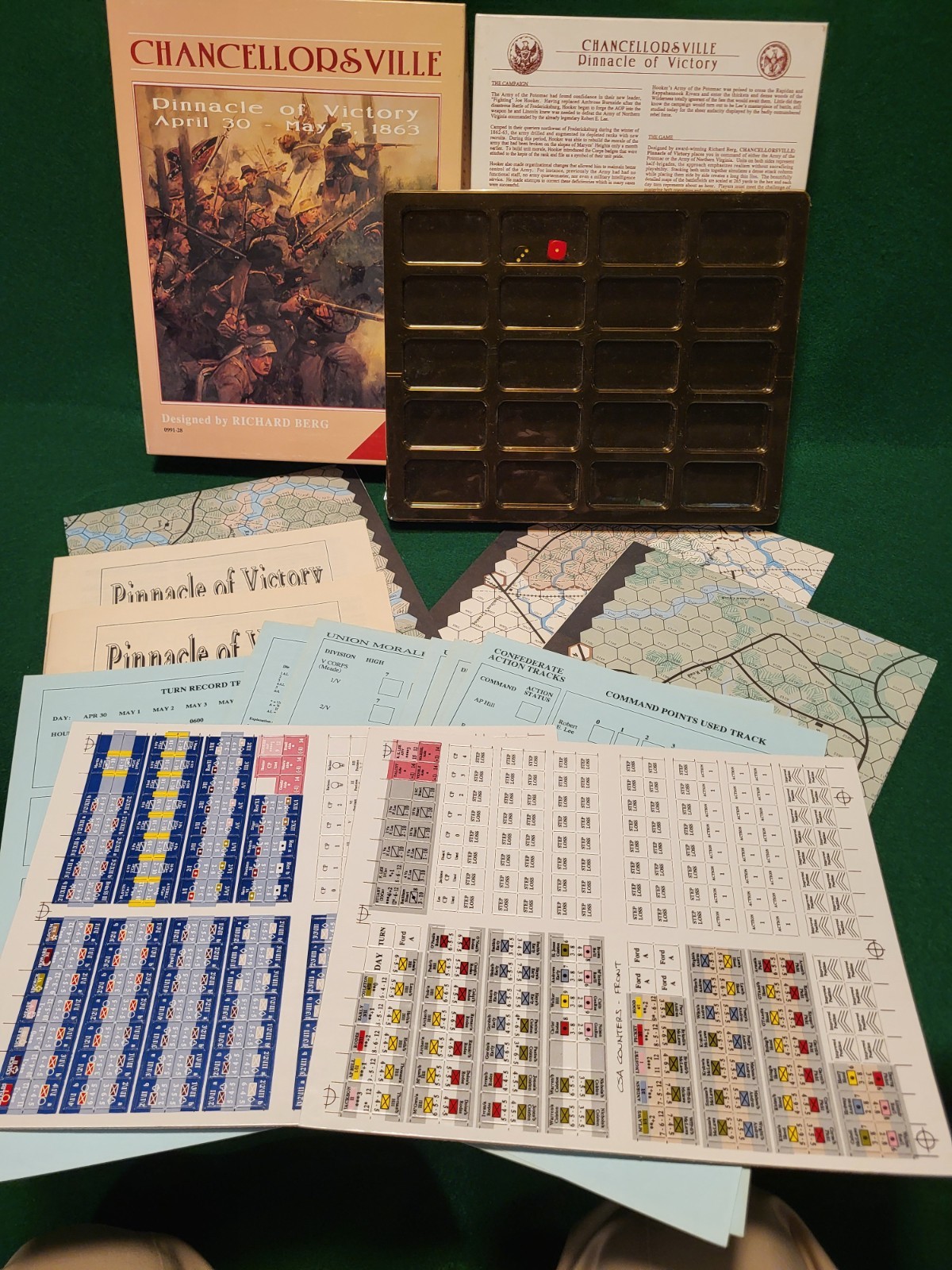 Clash of Arms Games – Chancellorsville Wargame by Richard Berg