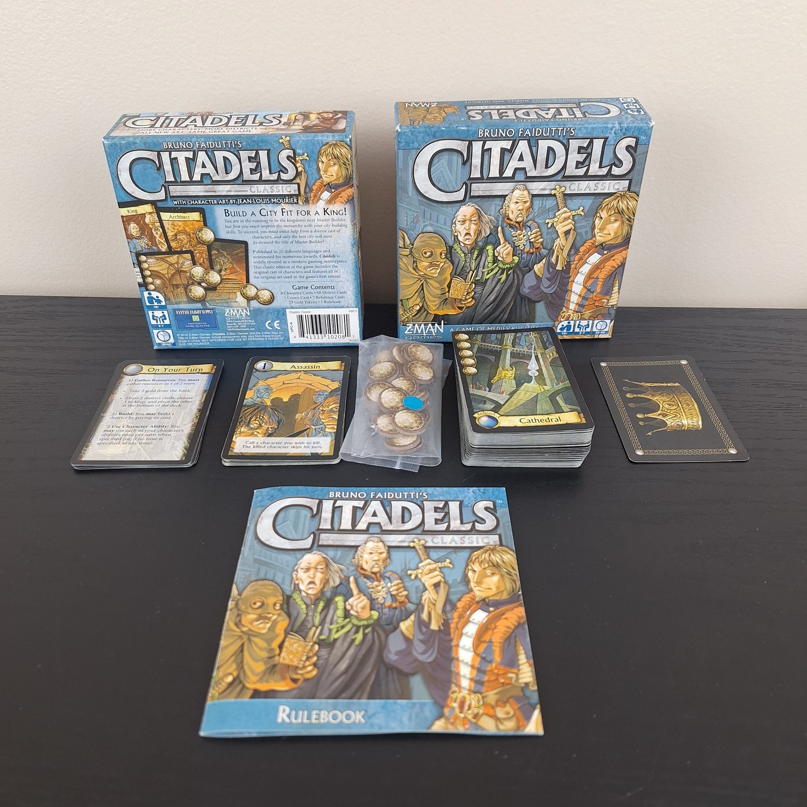 Citadels Classic Card Game Bruno Faidutti 2016 Z-man Games Small Box Medieval
