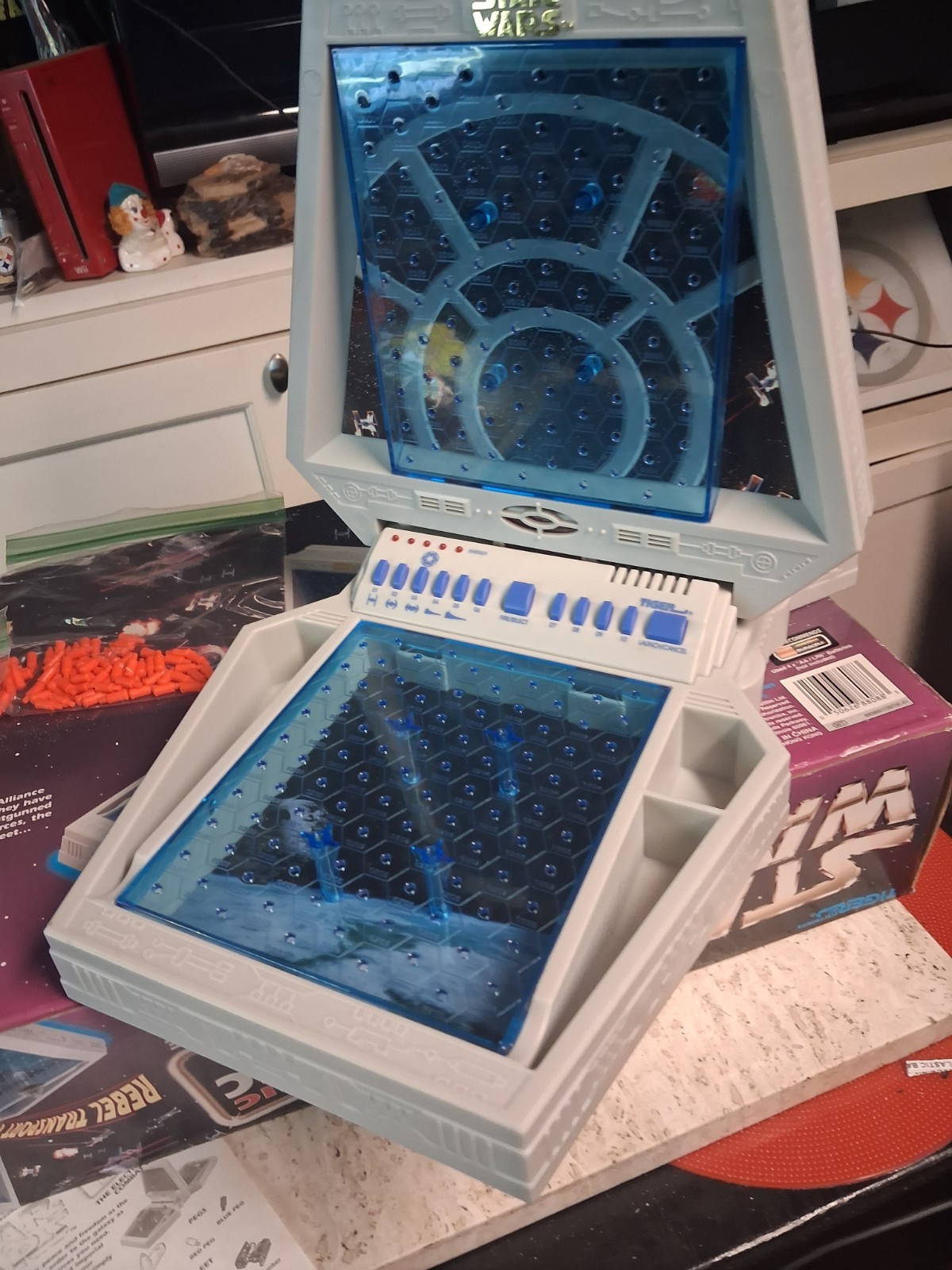 Vintage Rare 1997 Star Wars Galactic Battle Battleship Board Game Tiger WORKS