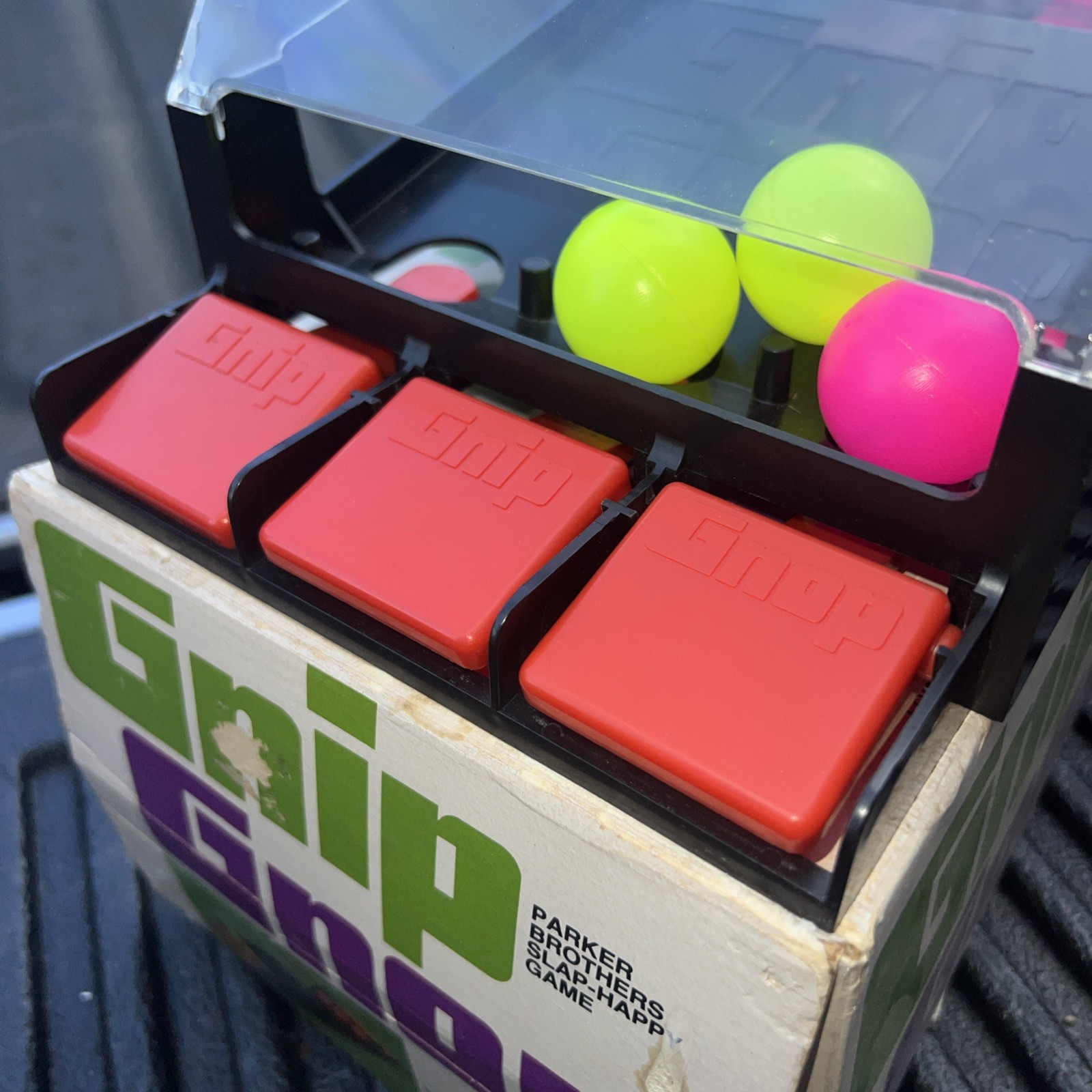 Gnip Gnop Parker Bros Game Complete with Box w/ All 6 Balls – 1971 READ!