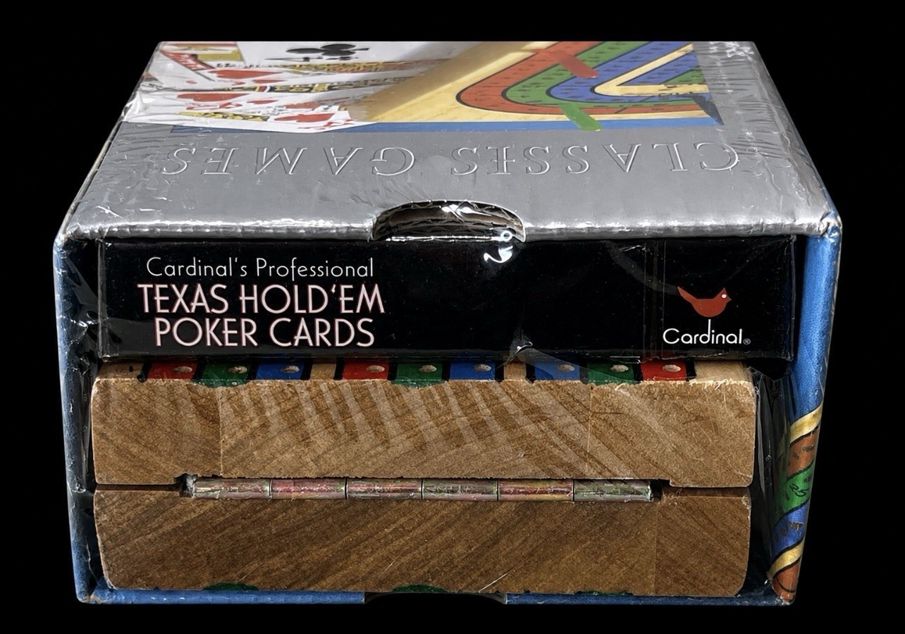 NEW – Cardinal Industries Classic Edition Solid Wood Cribbage Set w/Cards 2007