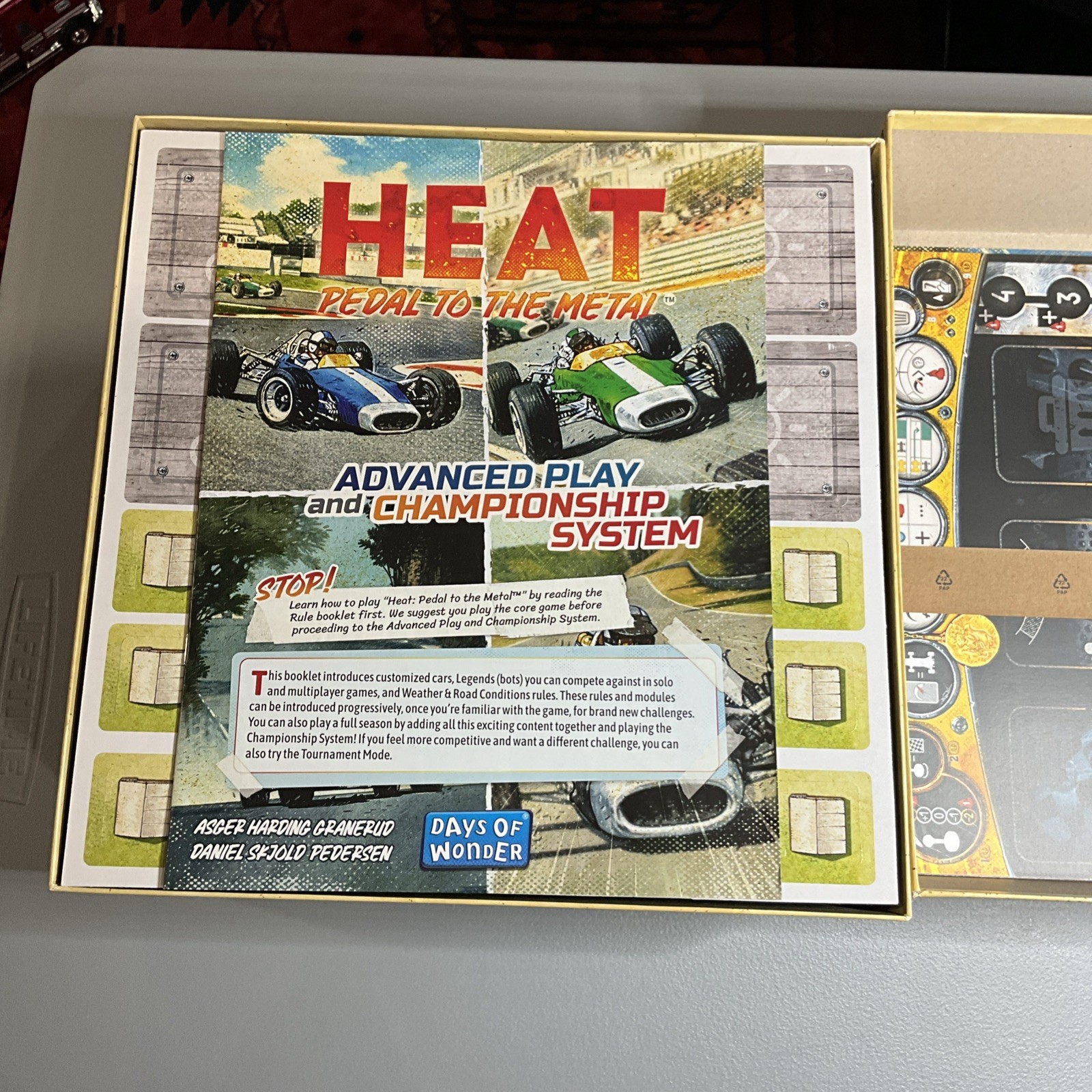 Heat: Pedal to the Metal Board Game by Days of Wonder – Unpunched, Out of Shrink