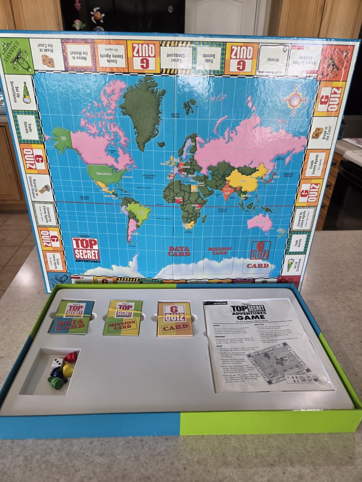 Top Secret Adventures Board Game Highlights 2005 Complete