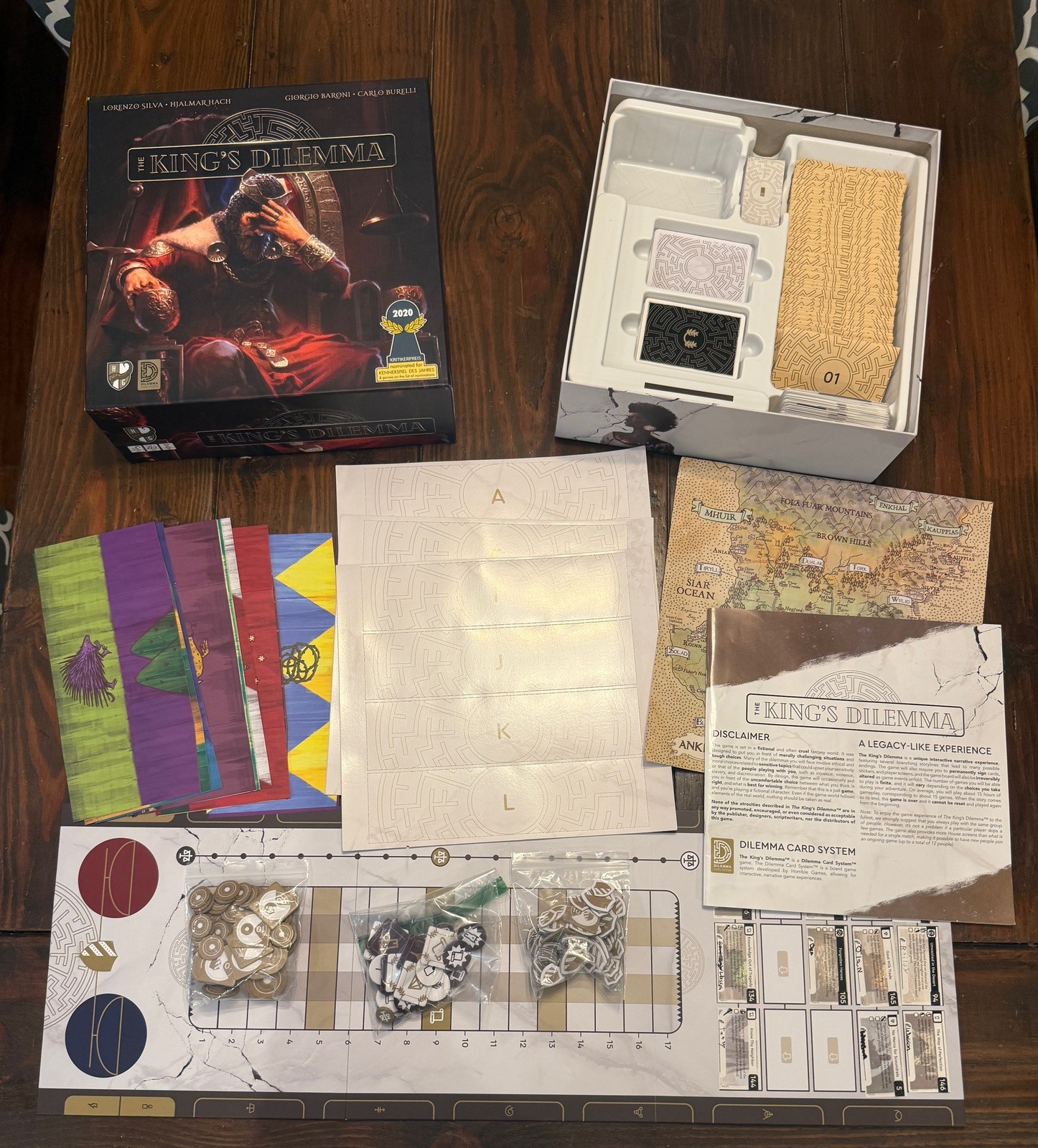 The Kings Dilemma Board Game Horrible Guild 2019