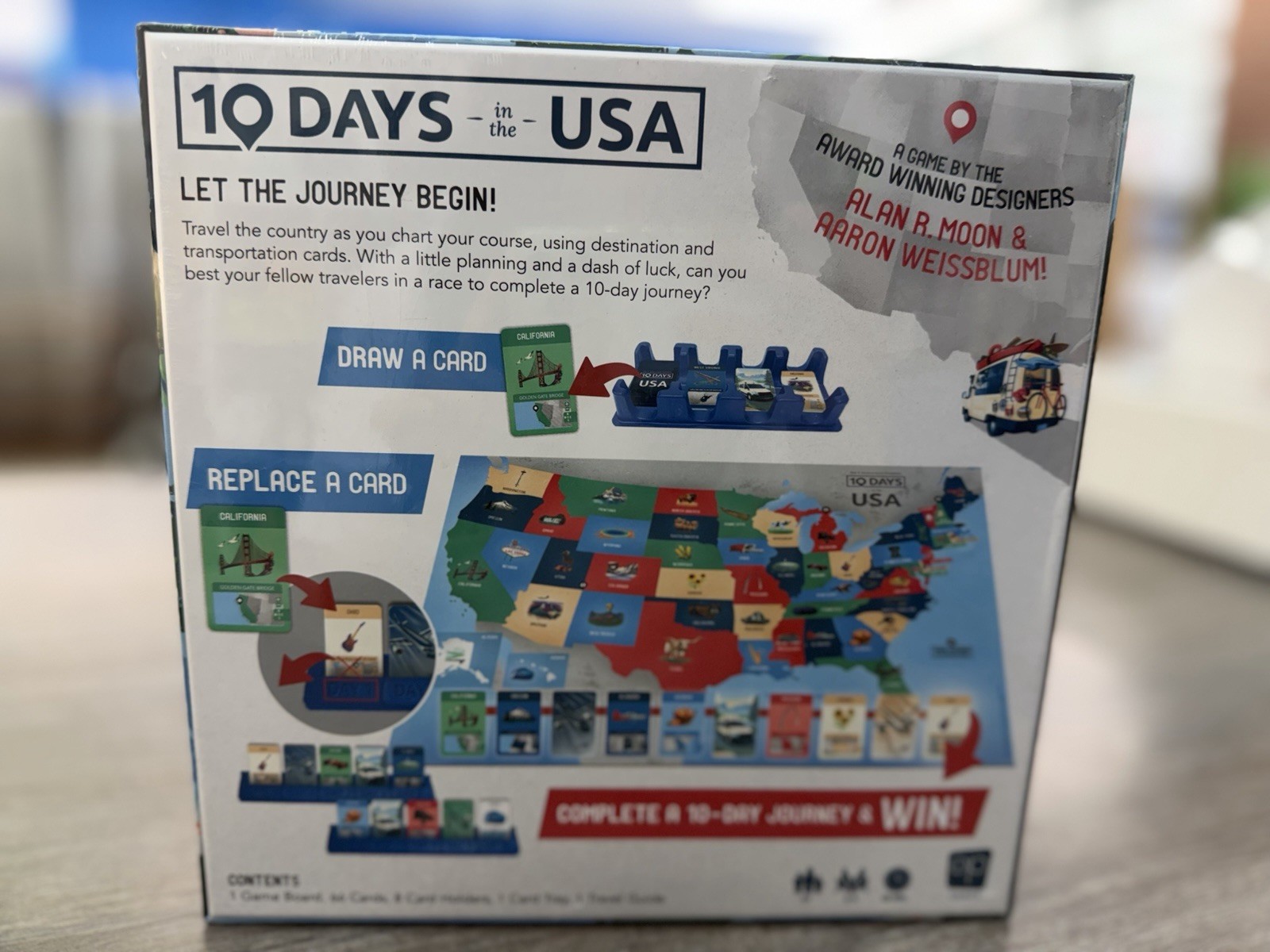 10 Days in The USA | Family Road Trip Board Game for All Ages | Designed by