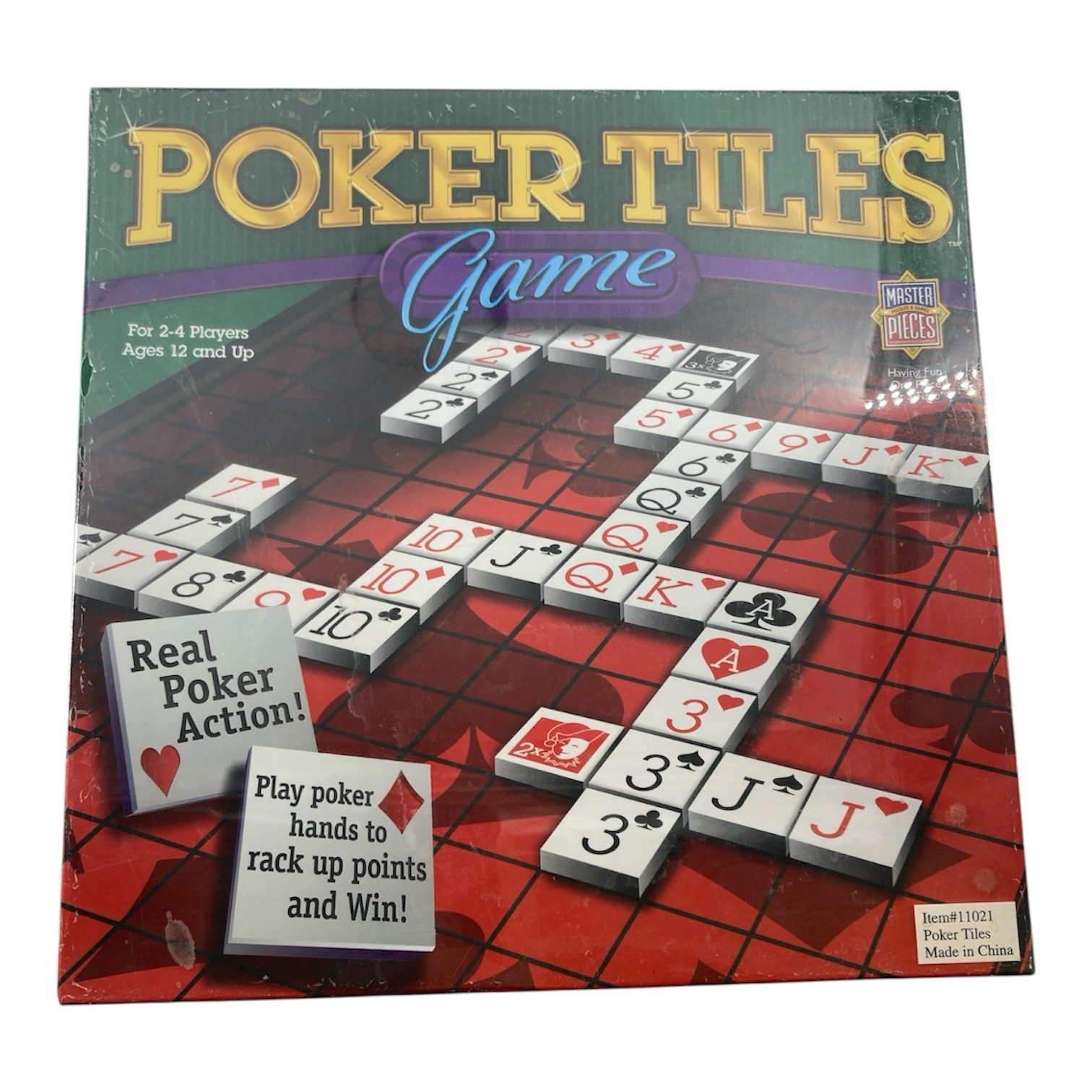 NEW – Poker Tiles Game COMPLETE MasterPieces 2005 Board Trays Family Friends
