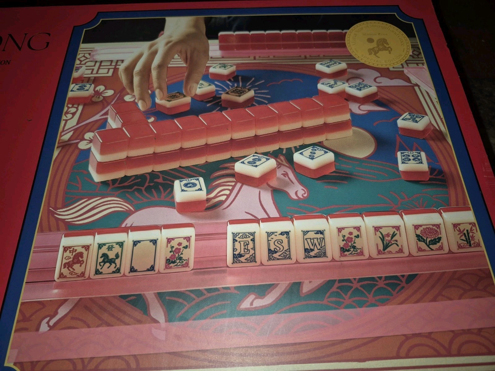 NEW Maison Lude Deluxe Acrylic HORSE LUNAR YEAR EDITION Mahjong Starter Set