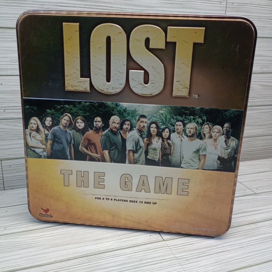 Cardinal Industries LOST The Game Board Game Item # 7817 Collectors Tin Open Box
