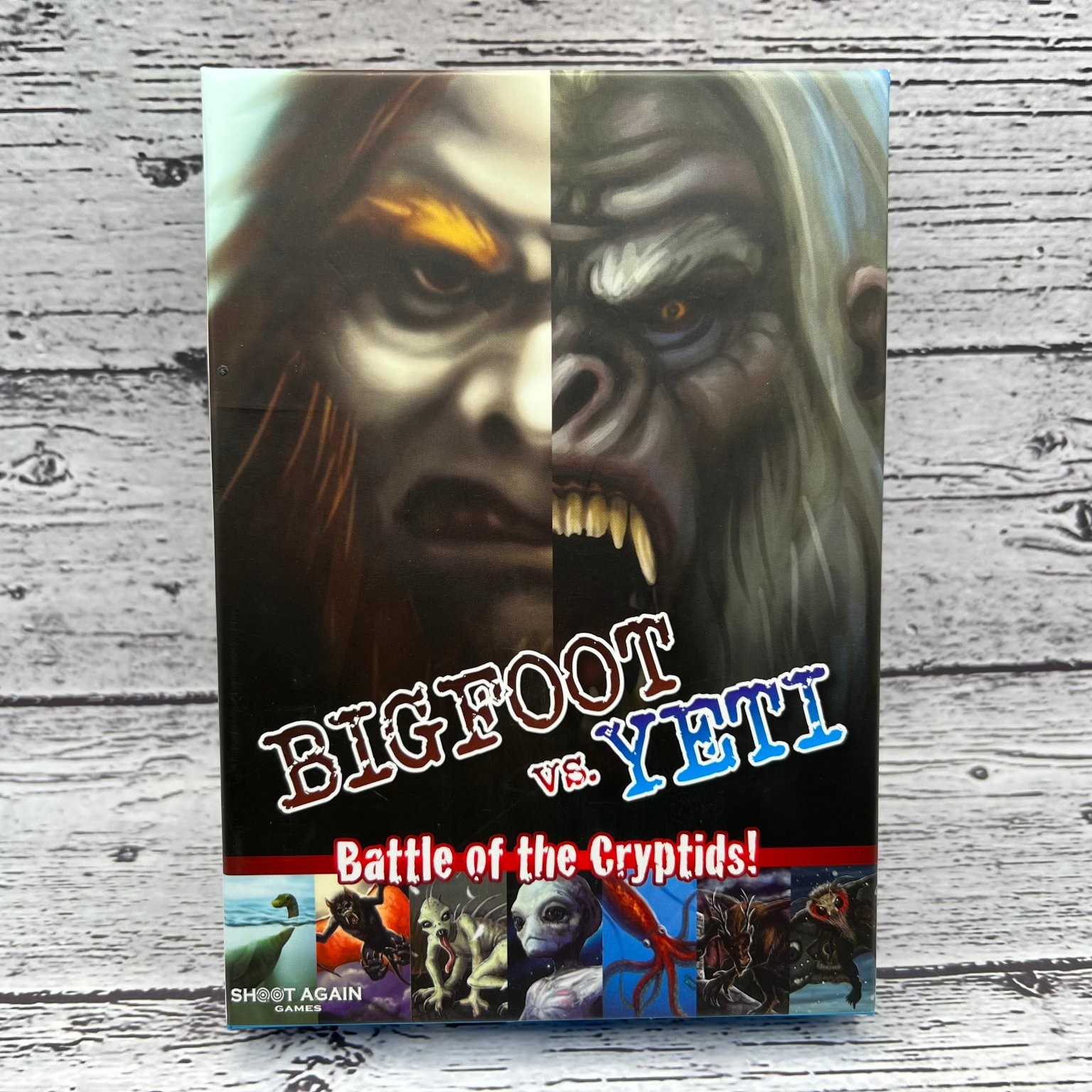 Bigfoot vs Yeti Card Game Battle Of The Cryptids Shoot Again Games