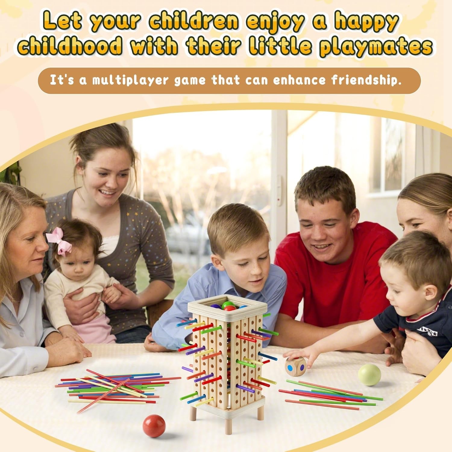 Colorful Montessori Board Game – Engaging Toy for Ages 3-8 & Family Nights