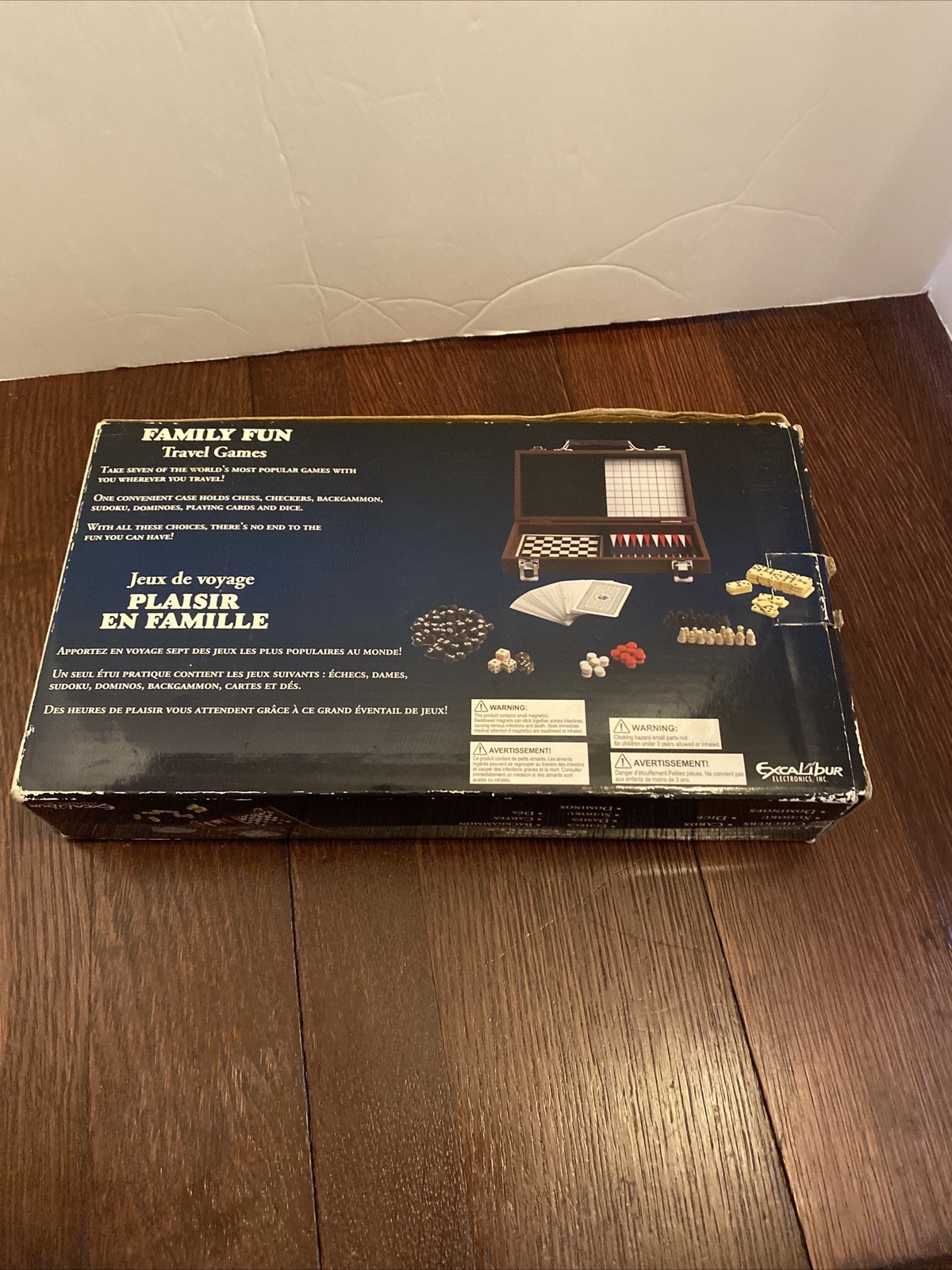 Family Fun 7-in-1 Travel Games By Excalibur Electronics New In Box