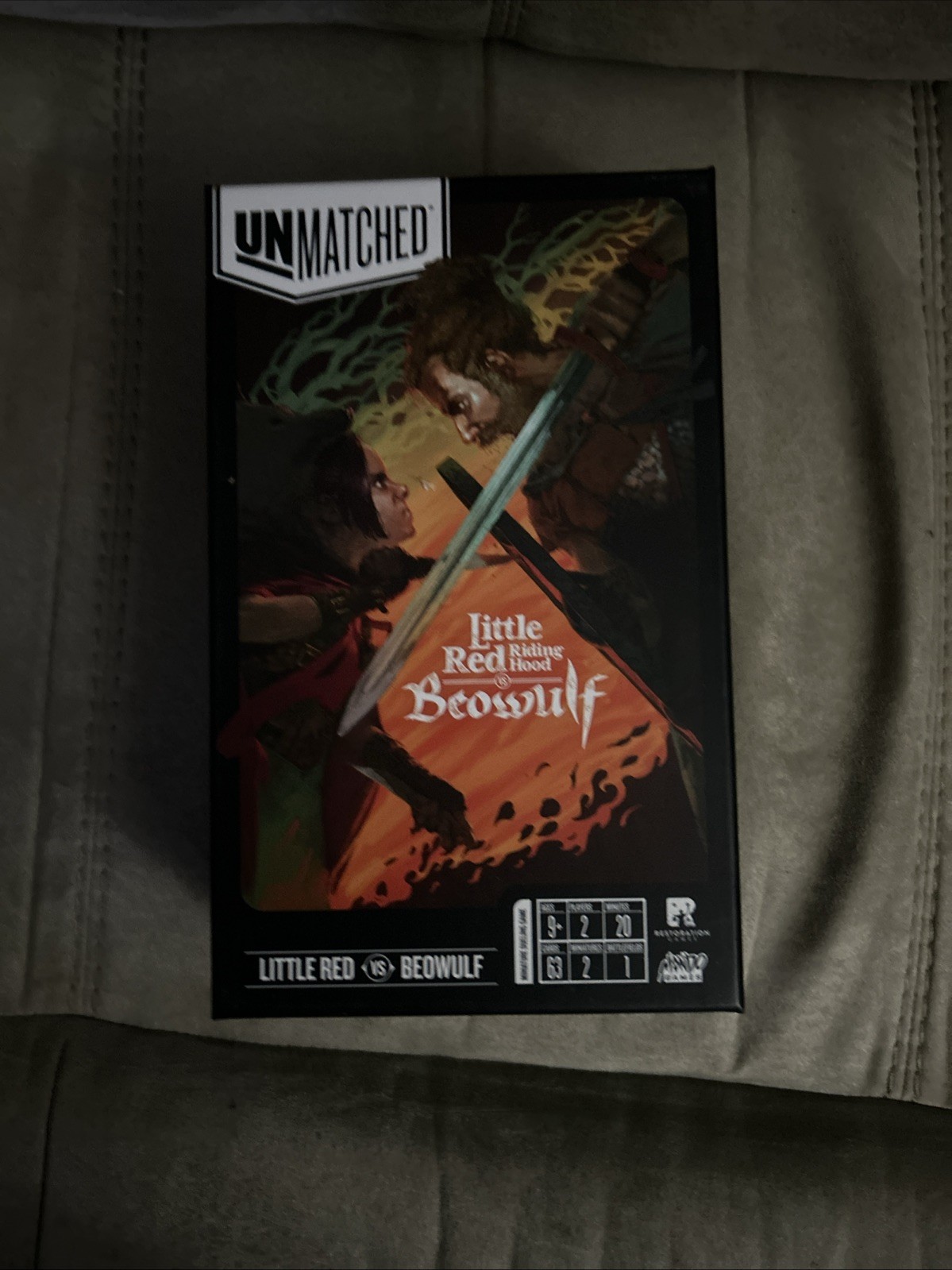 Unmatched: Little Red Riding Hood vs. Beowulf Board Game – Box Only