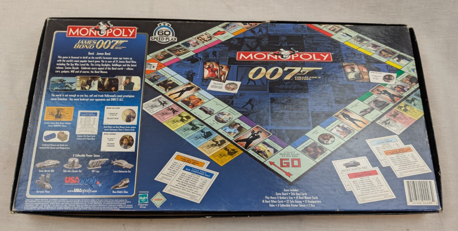 James Bond 007 Collector’s Edition Monopoly Board Game 2006 missing instructions