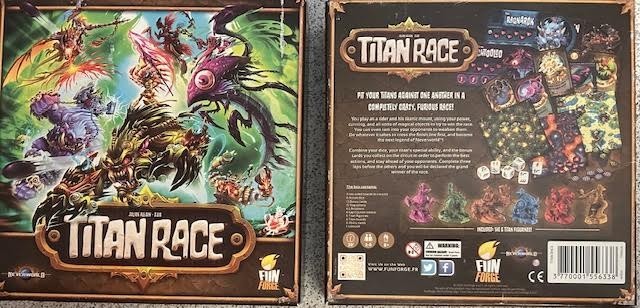 Titan Race COMPLETE OPEN BOX board game by Fun Forge