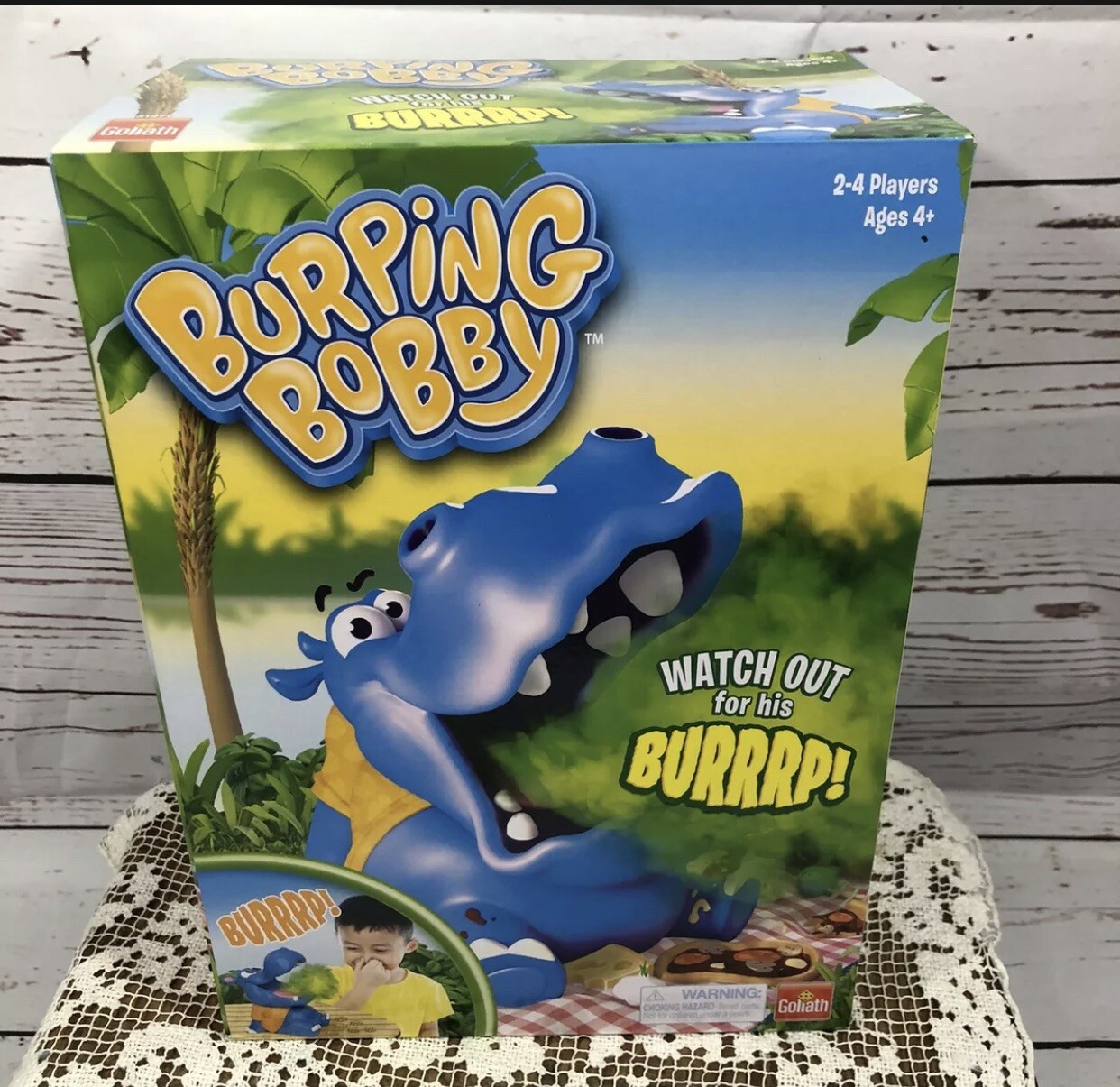 Burping Bobby Hippo by Goliath 2-4 Players Ages 4+ New In Box