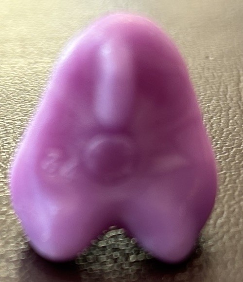 Crazy Bones Rare Jaws Lavender/light Purple Stamped #34 Collectible Figure