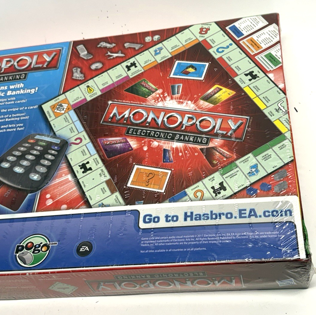 Factory Sealed Hasbro Parker Brothers Monopoly Electronic Banking Board Game