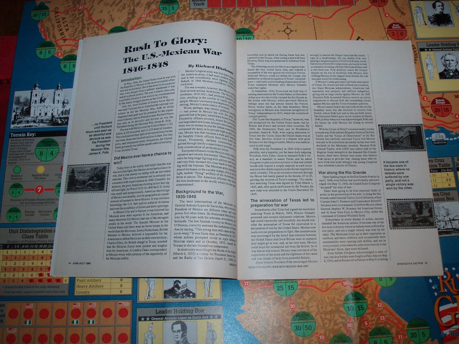 Mexican War 1846-47 Rush for Glory S&T 127 Strategy&Tactics SPI Collector Copy