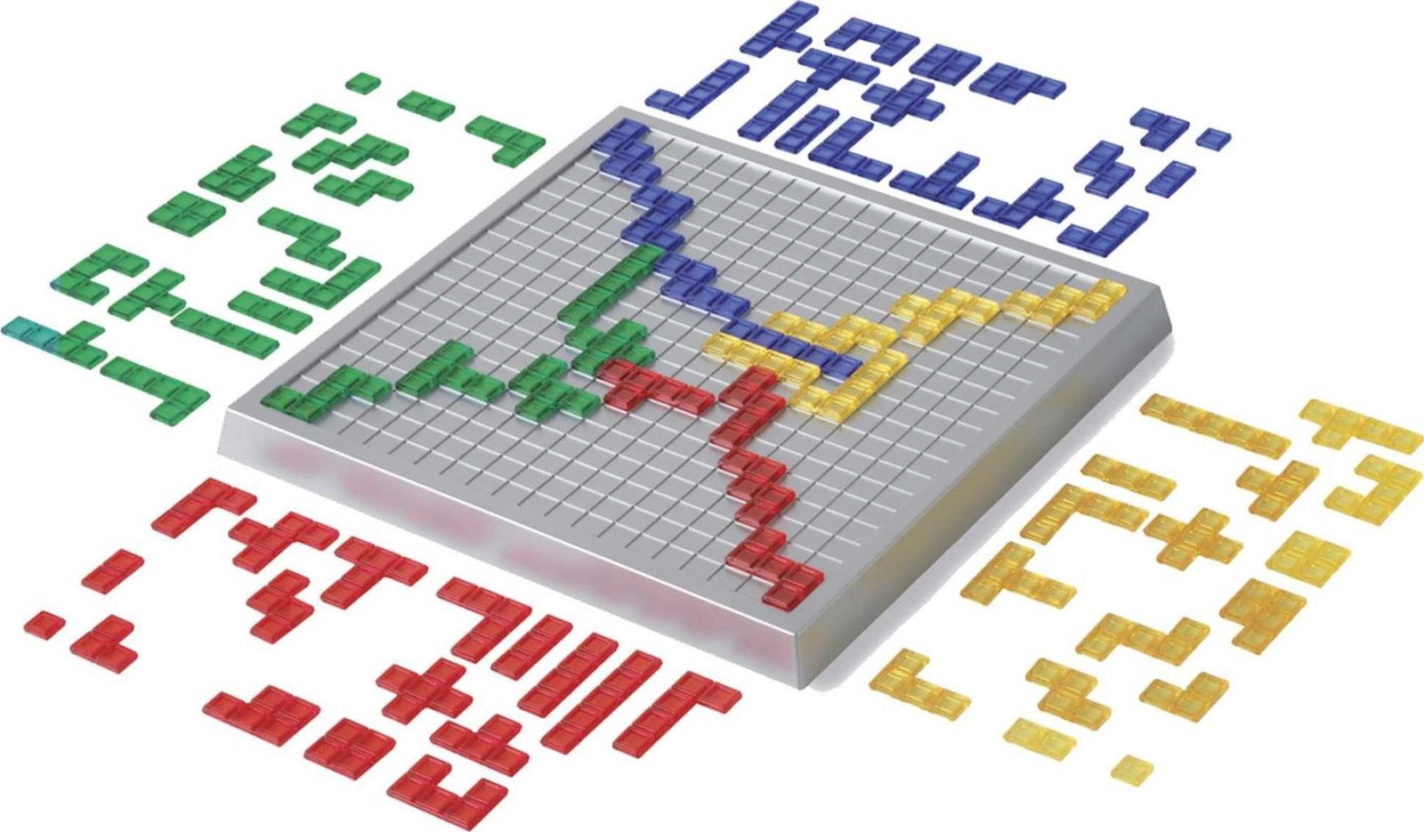 Mattel Games Blokus XL Board Games for Family Night, Brain Games for 2 to 4